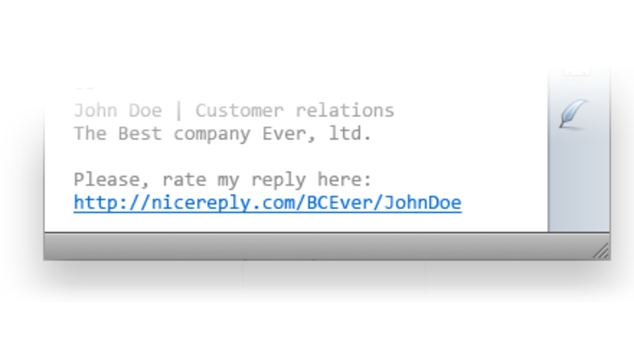 Nicereply - betygsätt dina kundtjänst-mail