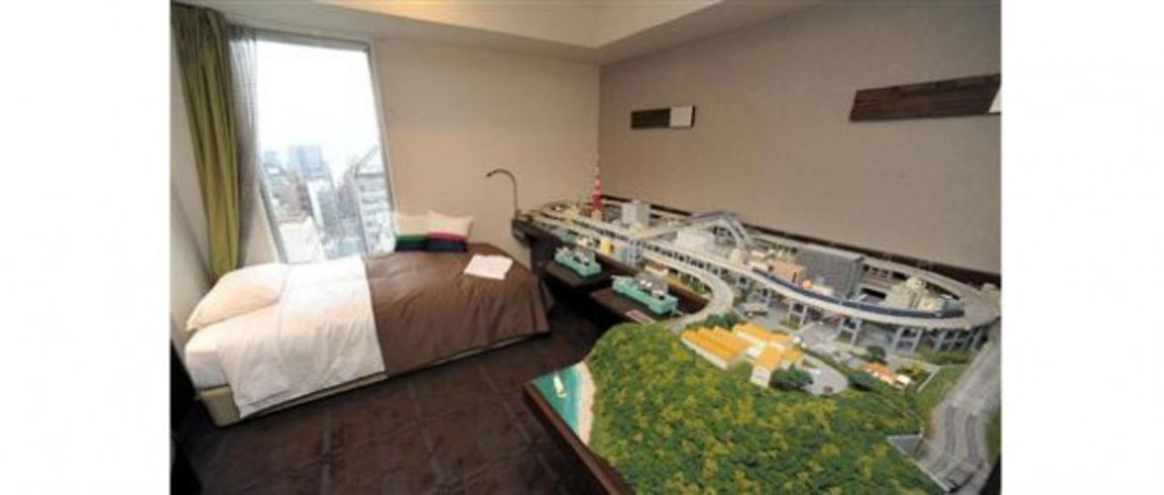 Hotellrummet för tågfanatiker