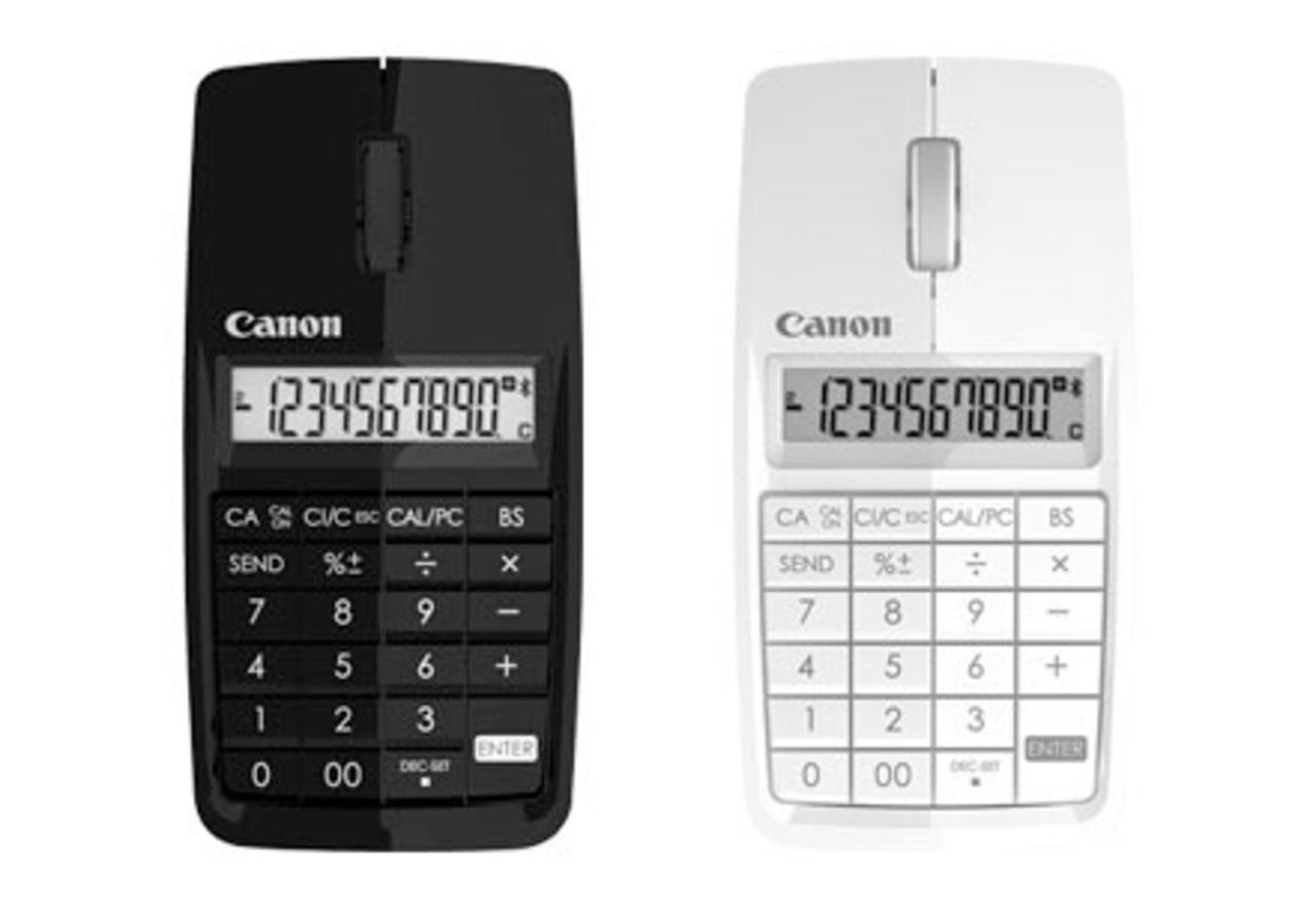 Mus med inbyggd miniräknare från Canon