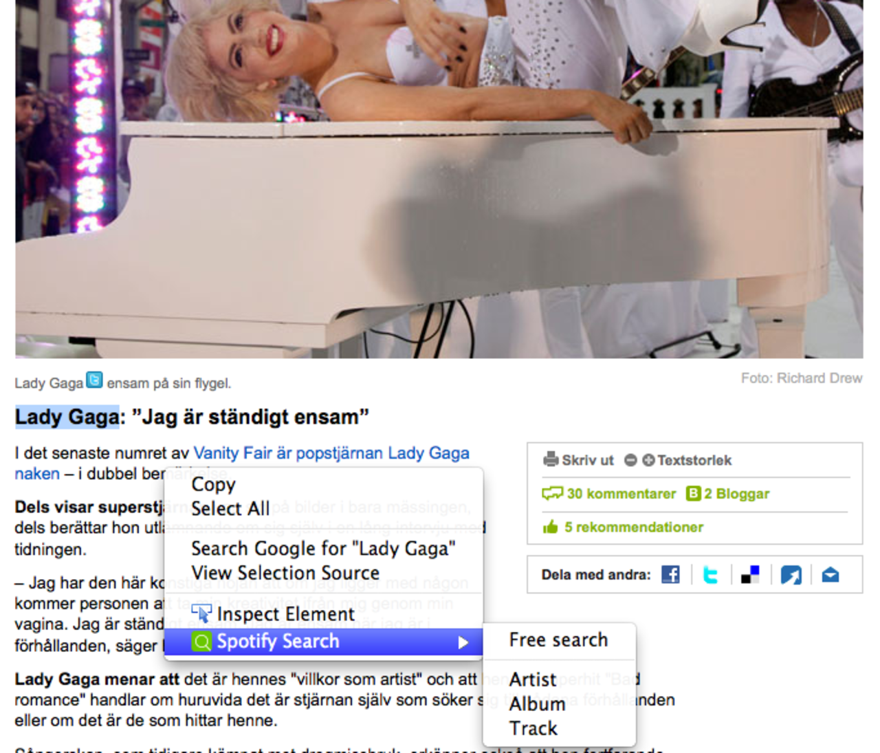 Spotify-sök direkt i Firefox