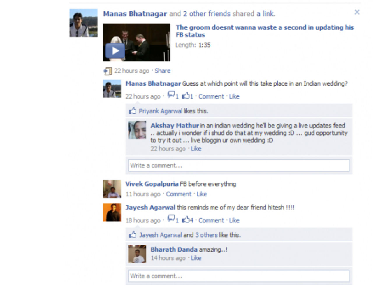 Facebook börjar med trådade kommentarer