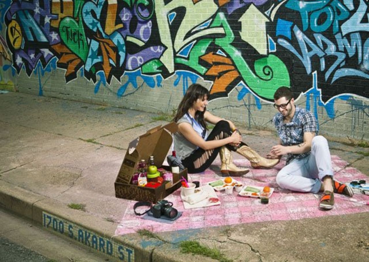 Väska för måltid i det gröna