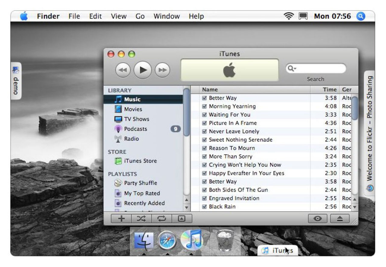 Sticky Windows - Vanliga program som flikar