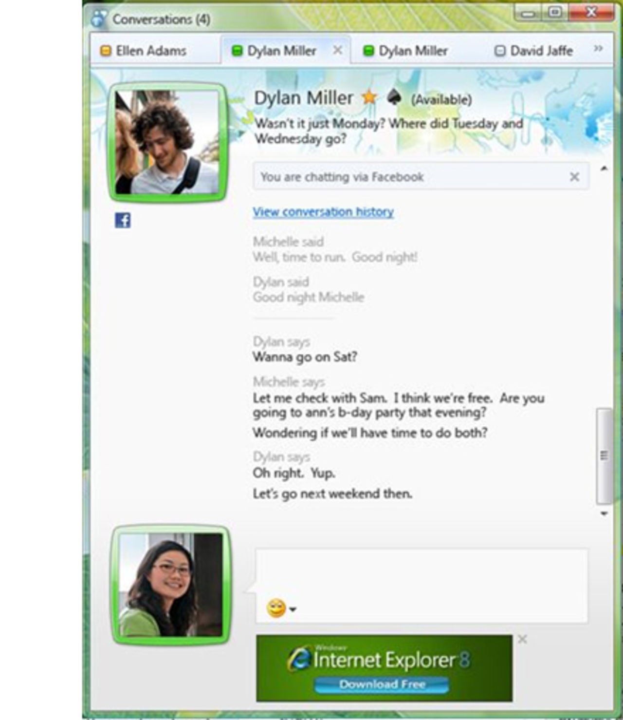 Windows Live Messenger får stöd för Facebook-chat