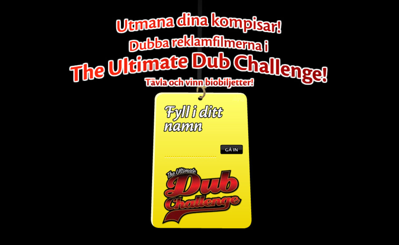 Dubba reklam för Grandiosa