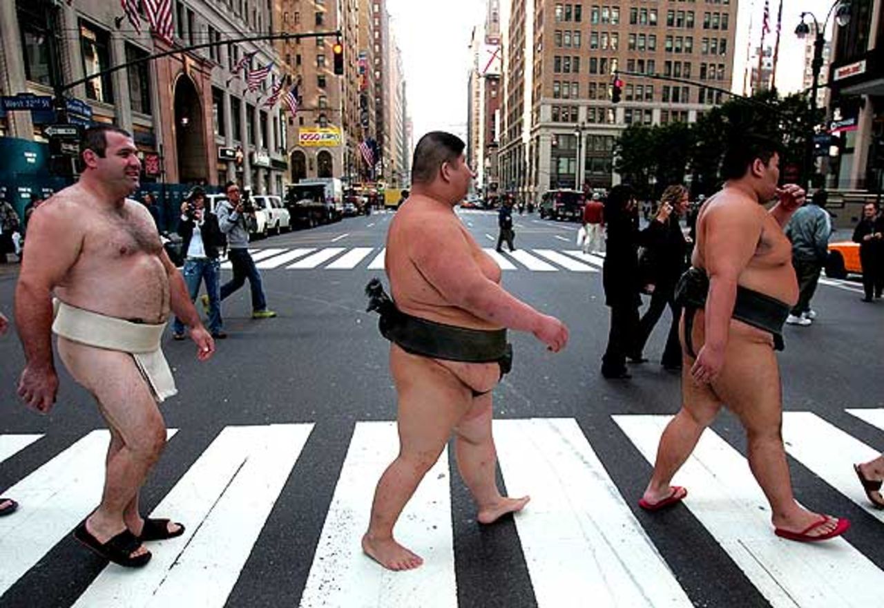 Sumo-brottare gillar iPad