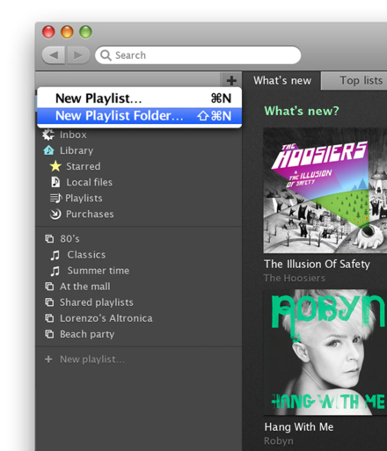 Spotify får mappar till låtlistor