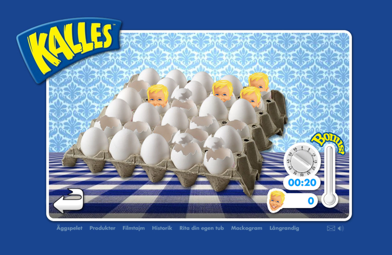 Spela Kalles äggspel!