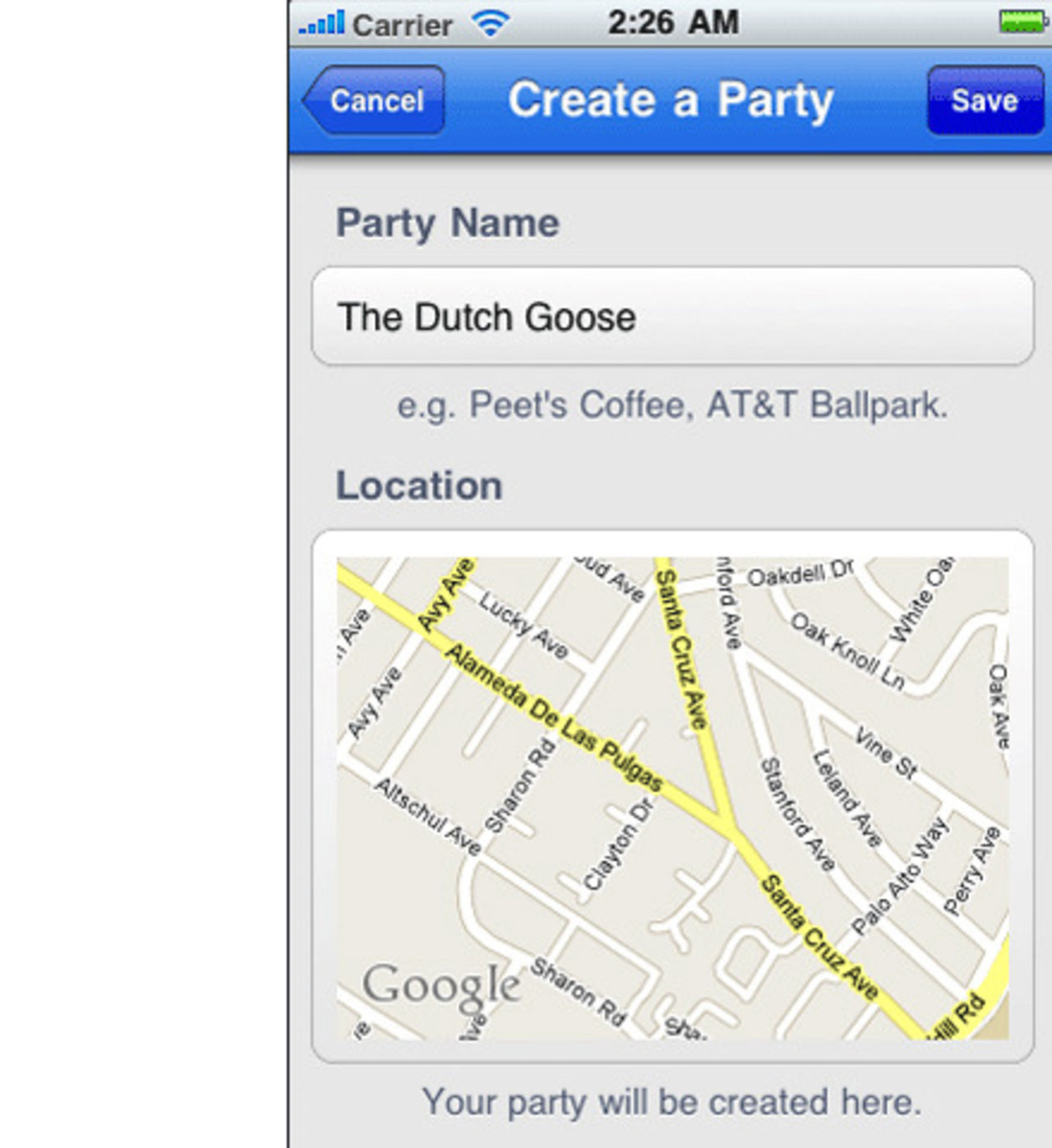 MessageParty - chatta med folk i närheten