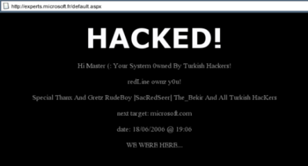 Microsoft.com populärt att försöka hacka