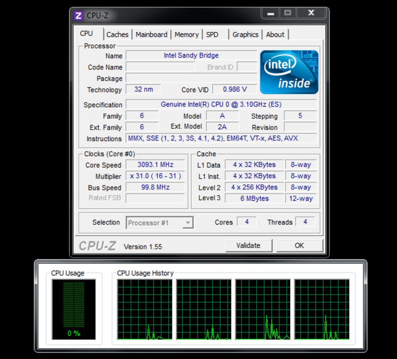 Tester av Sandy Bridge CPU och GPU