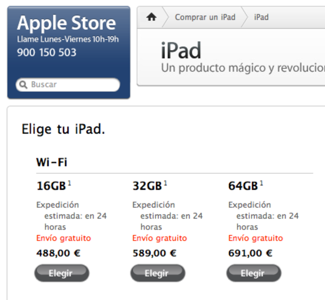 iPad levereras på 24 timmar