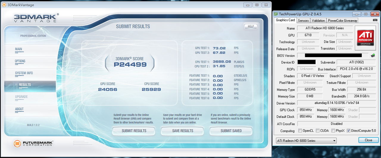 Benchmark av Radeon HD 6870 genomförd i Kina
