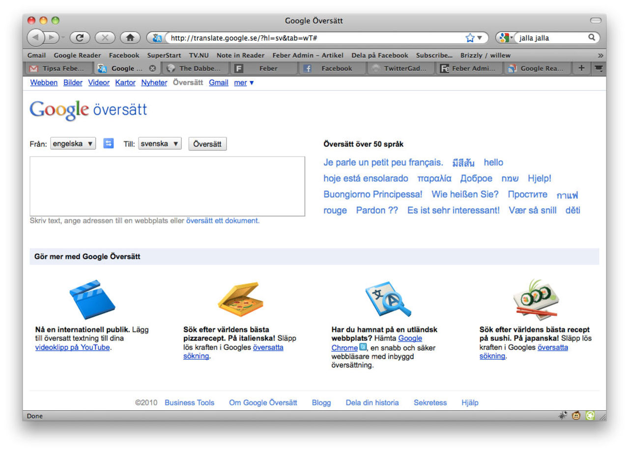 Nytt utseende på Google Translate