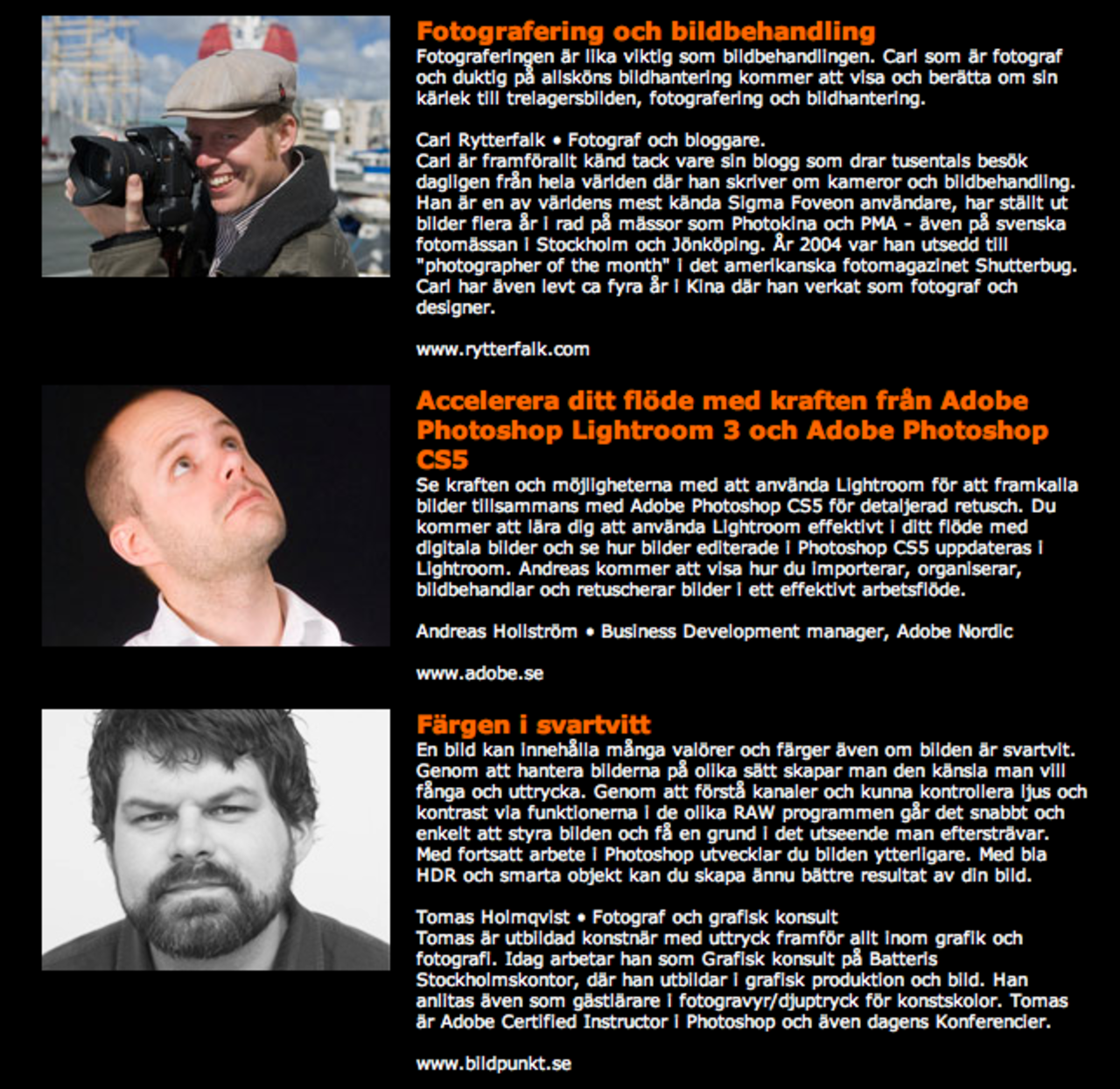 Photoshopdag i Gbg, Sthlm och Malmö