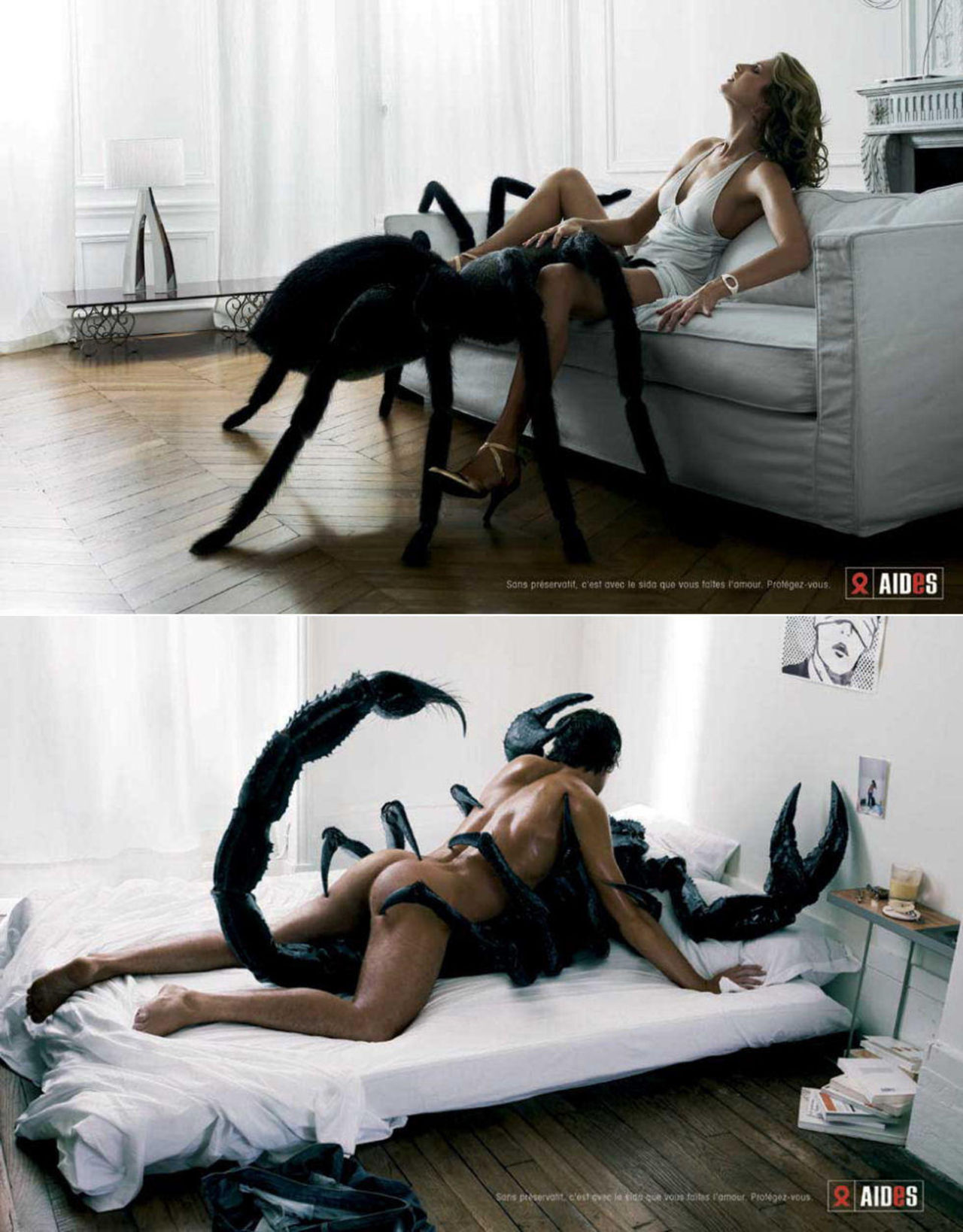 Fransk reklam för säker sex