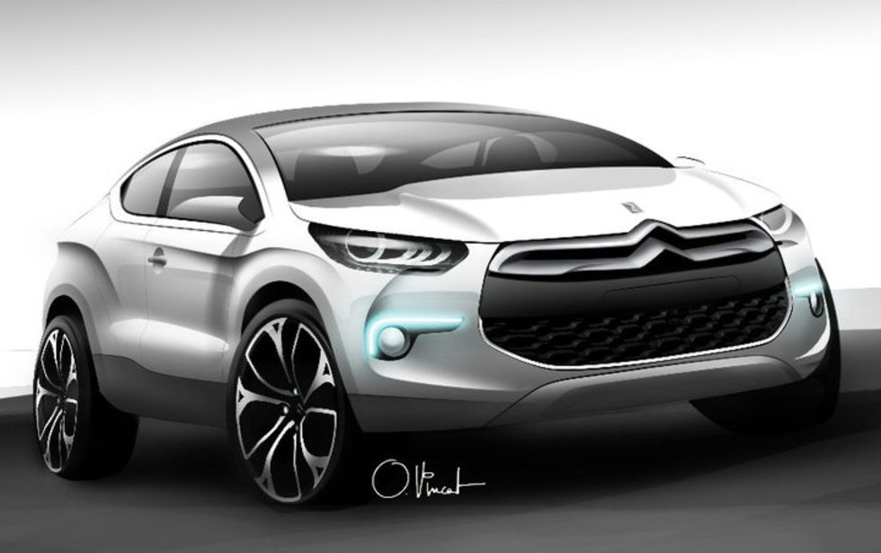 Skisser på kommande Citroën DS4