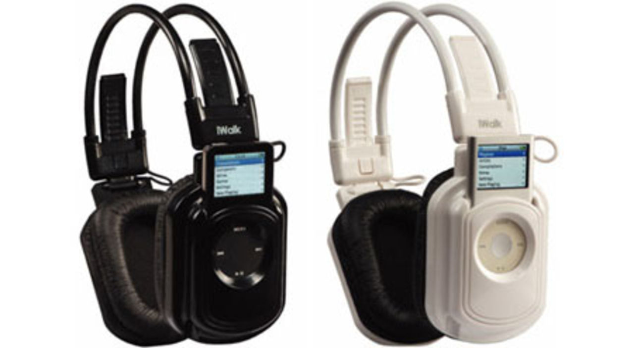 iWalk - hörlurar med inbyggd iPod nano-hållare