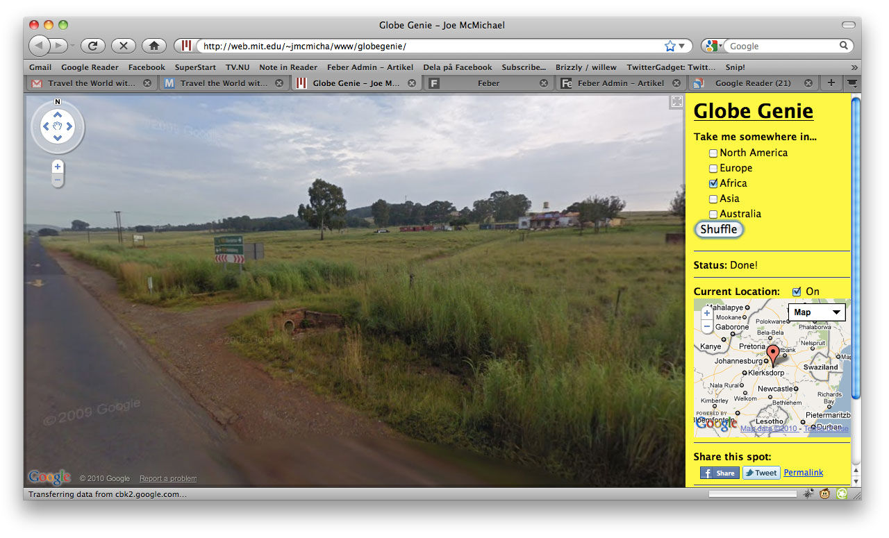 Globe Genie låter dig resa virtuellt