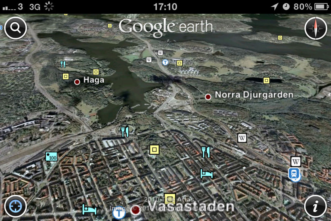 Google Earth uppdaterad för iPhone 4