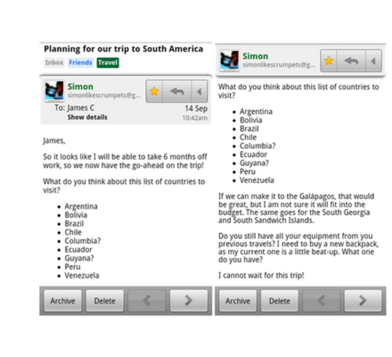 Ny version av Gmail för Android