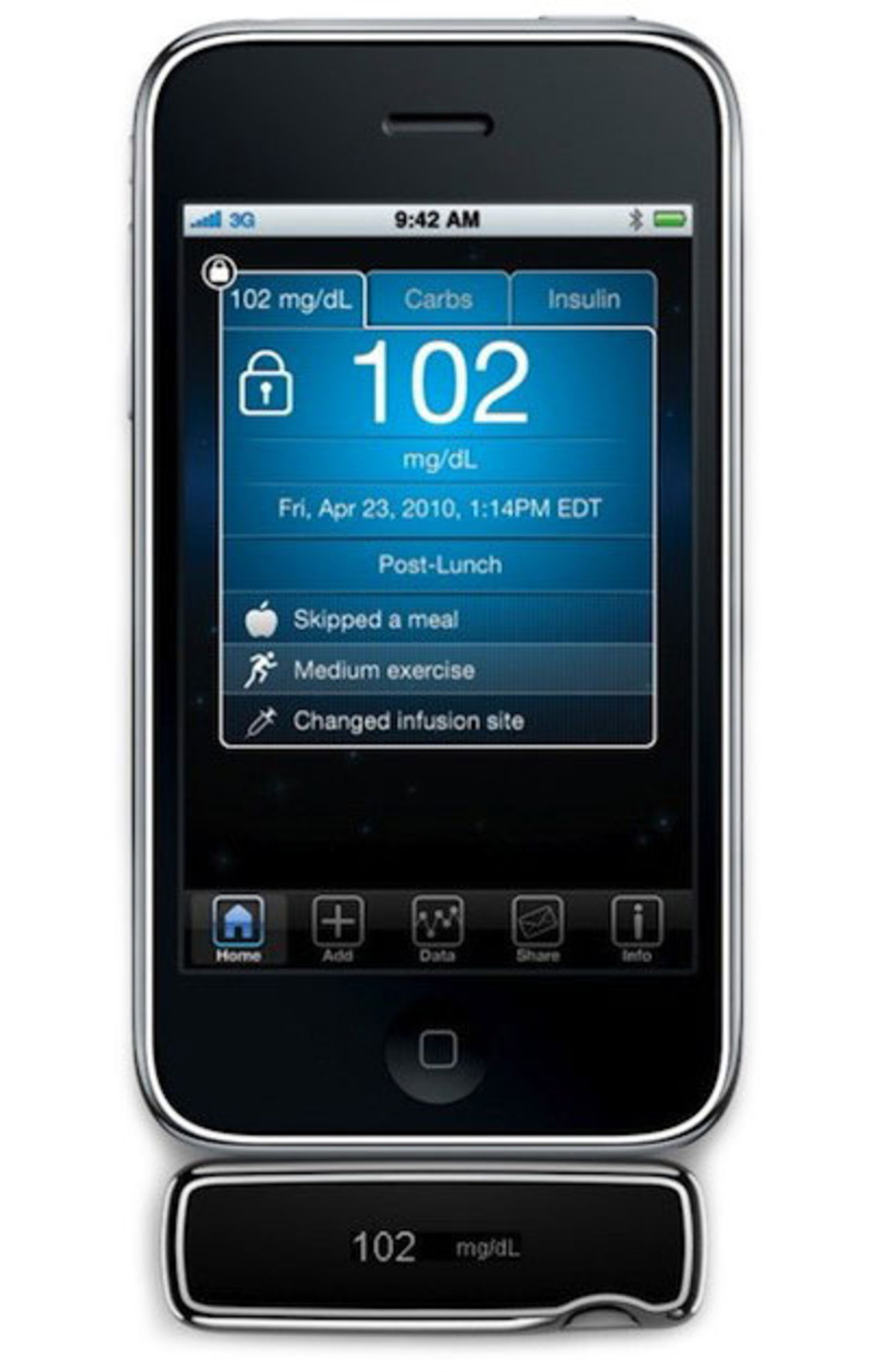 iPhone-app och tillbehör för dig med diabetes