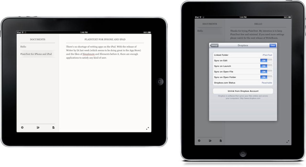 Skriv och synka enkelt med iPad