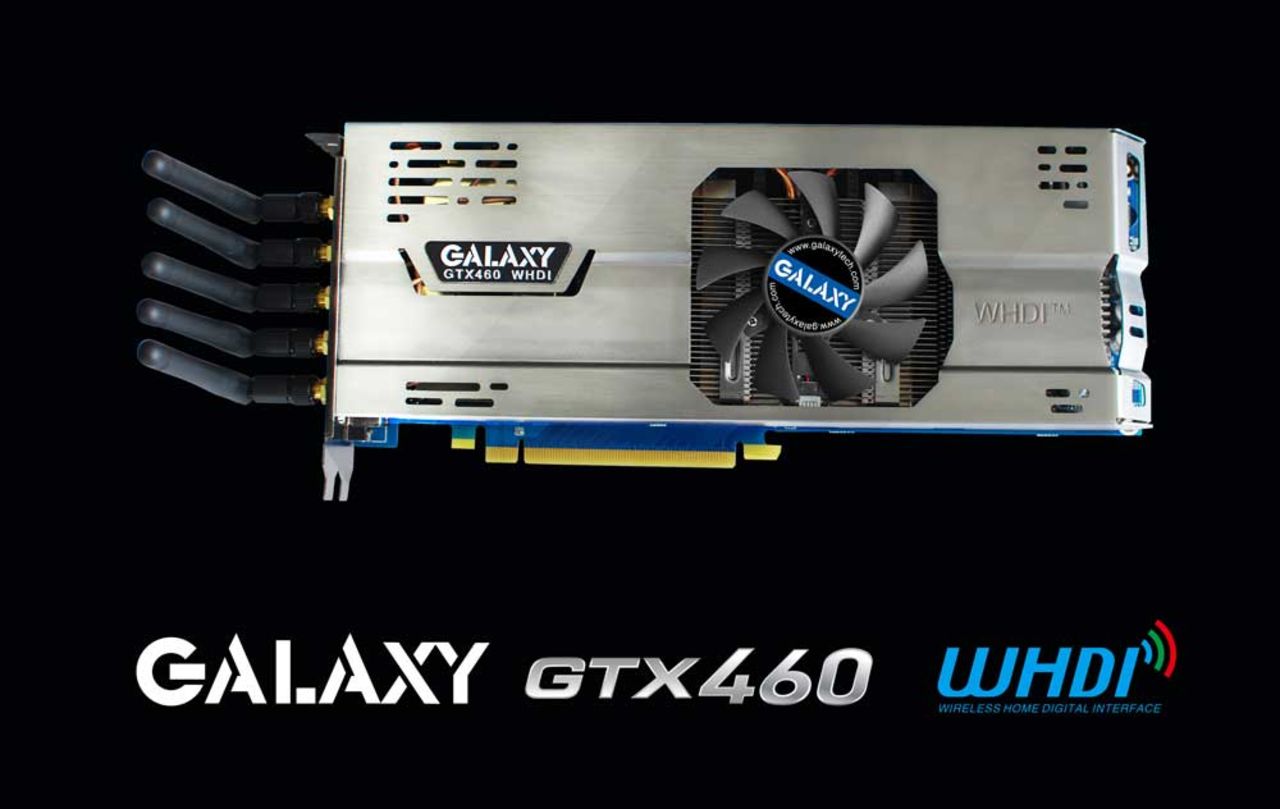Galaxy ska släppa GeForce GTX 460 med WHDI