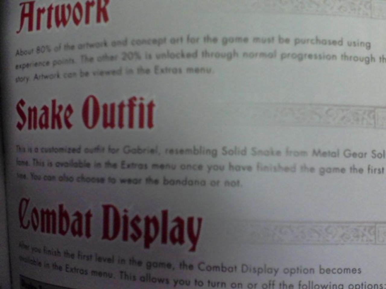 Solid Snake-kostym i Castlevania