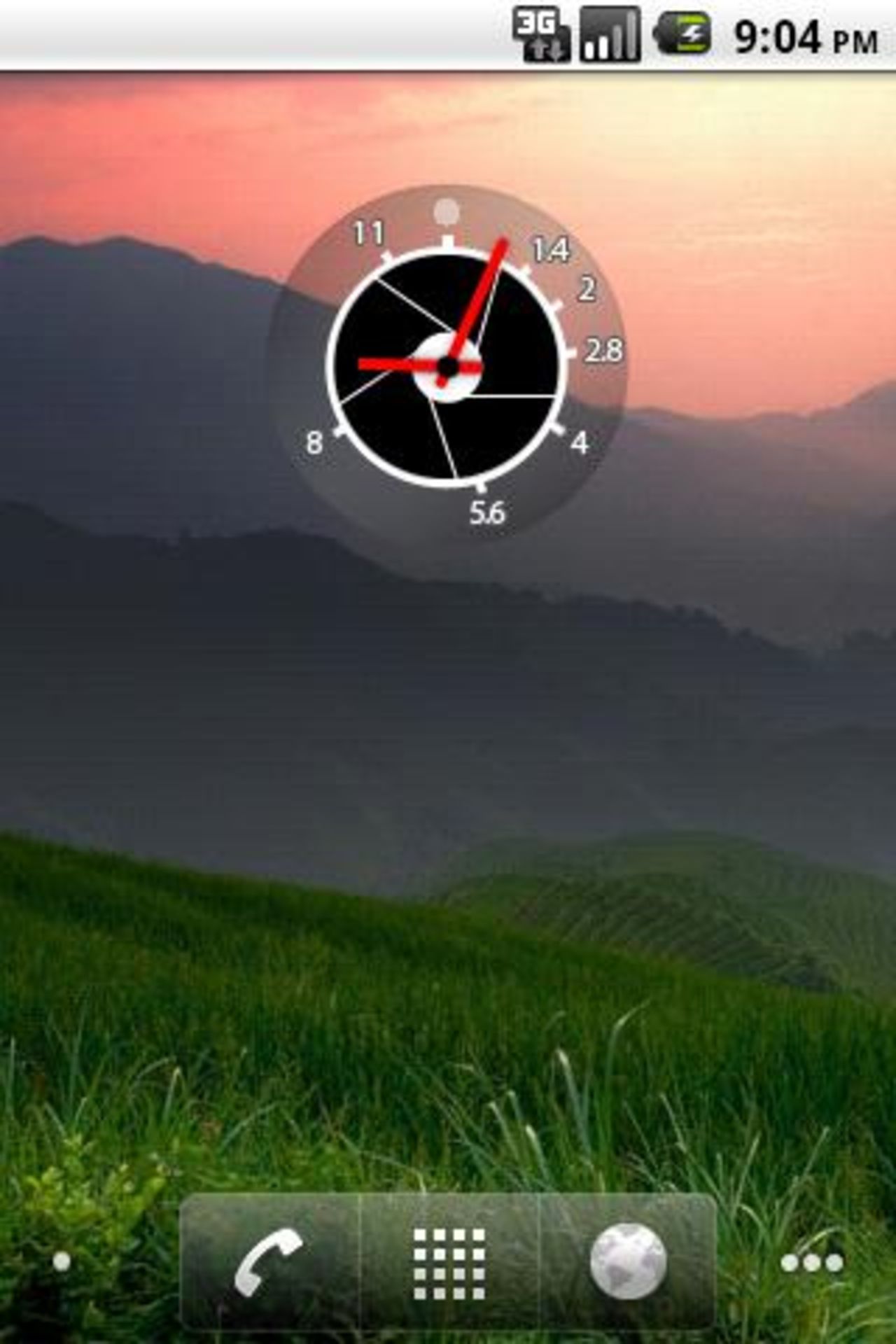 Bländarklocka till Android