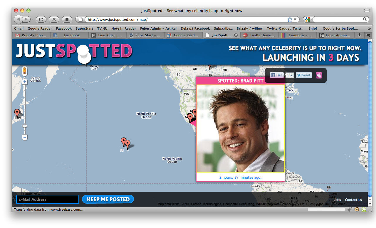 JustSpotted stalkar kändisar