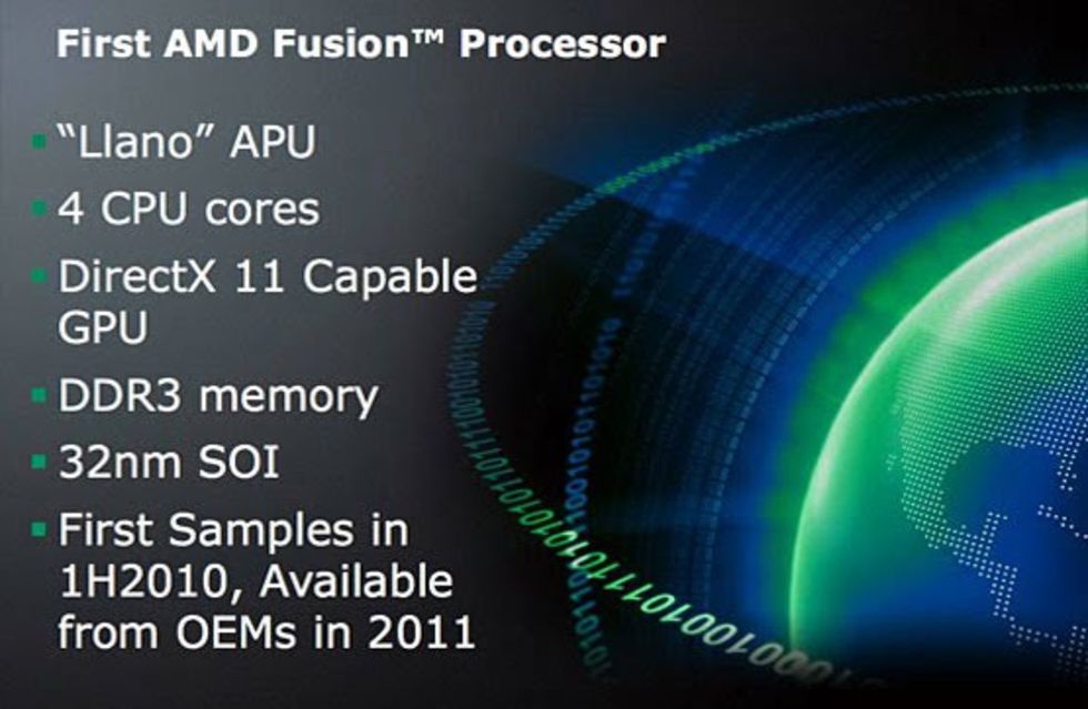 AMD kör demo med Llano
