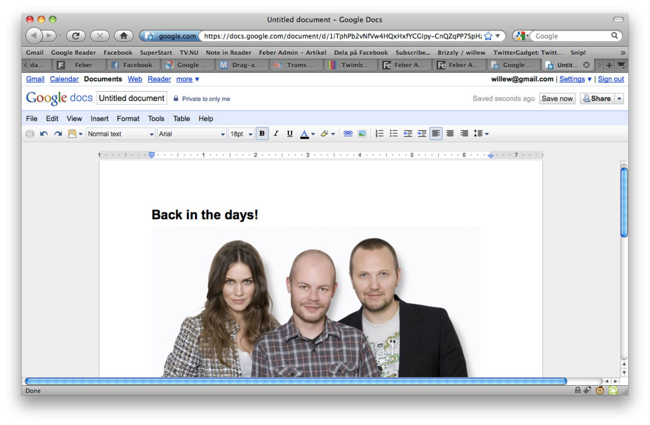Google Docs får stöd för Drag-and-drop