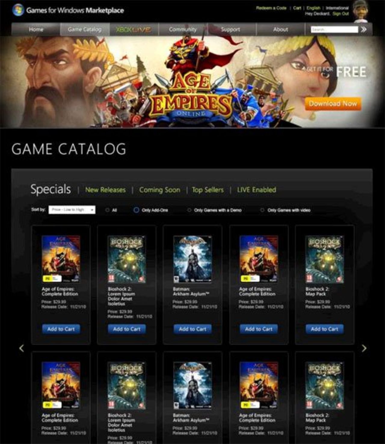 Microsoft uppdaterar sin digitala spelaffär