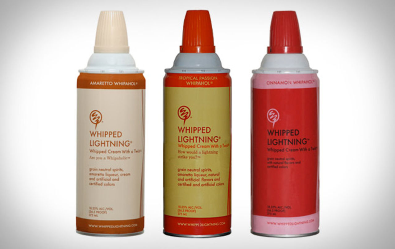 Grädde och alkohol i ett