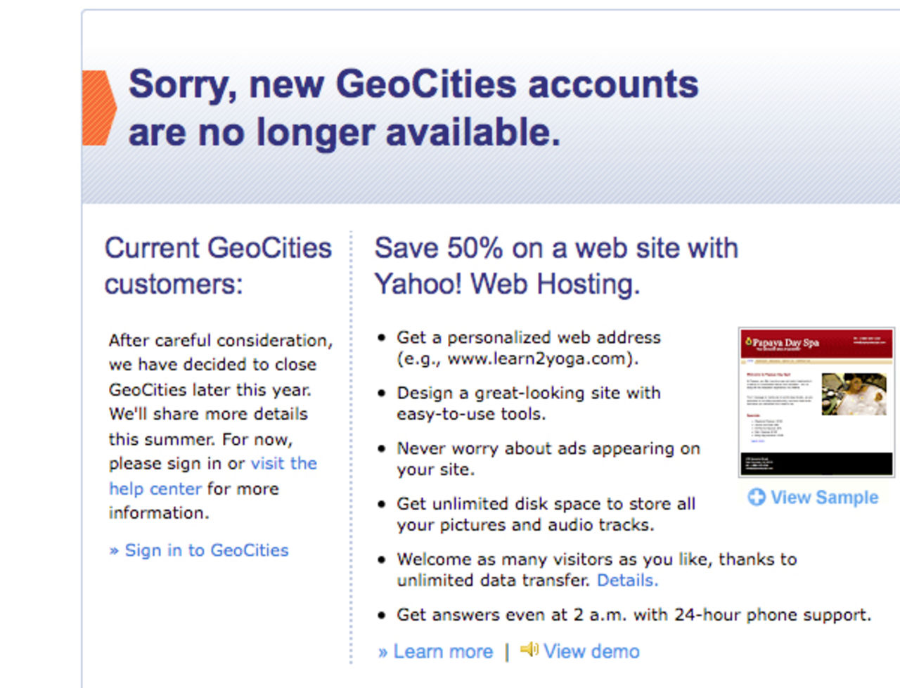 Ladda ner hela Geocites som en torrent-fil