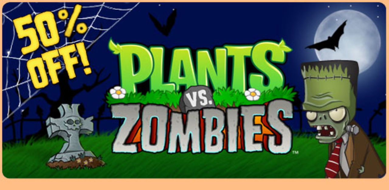 Halloween-rabatt för Plants vs. Zombies