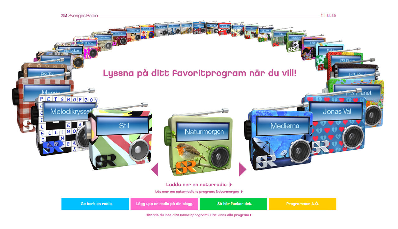 Lyssna på ditt favoritprogram när du vill!