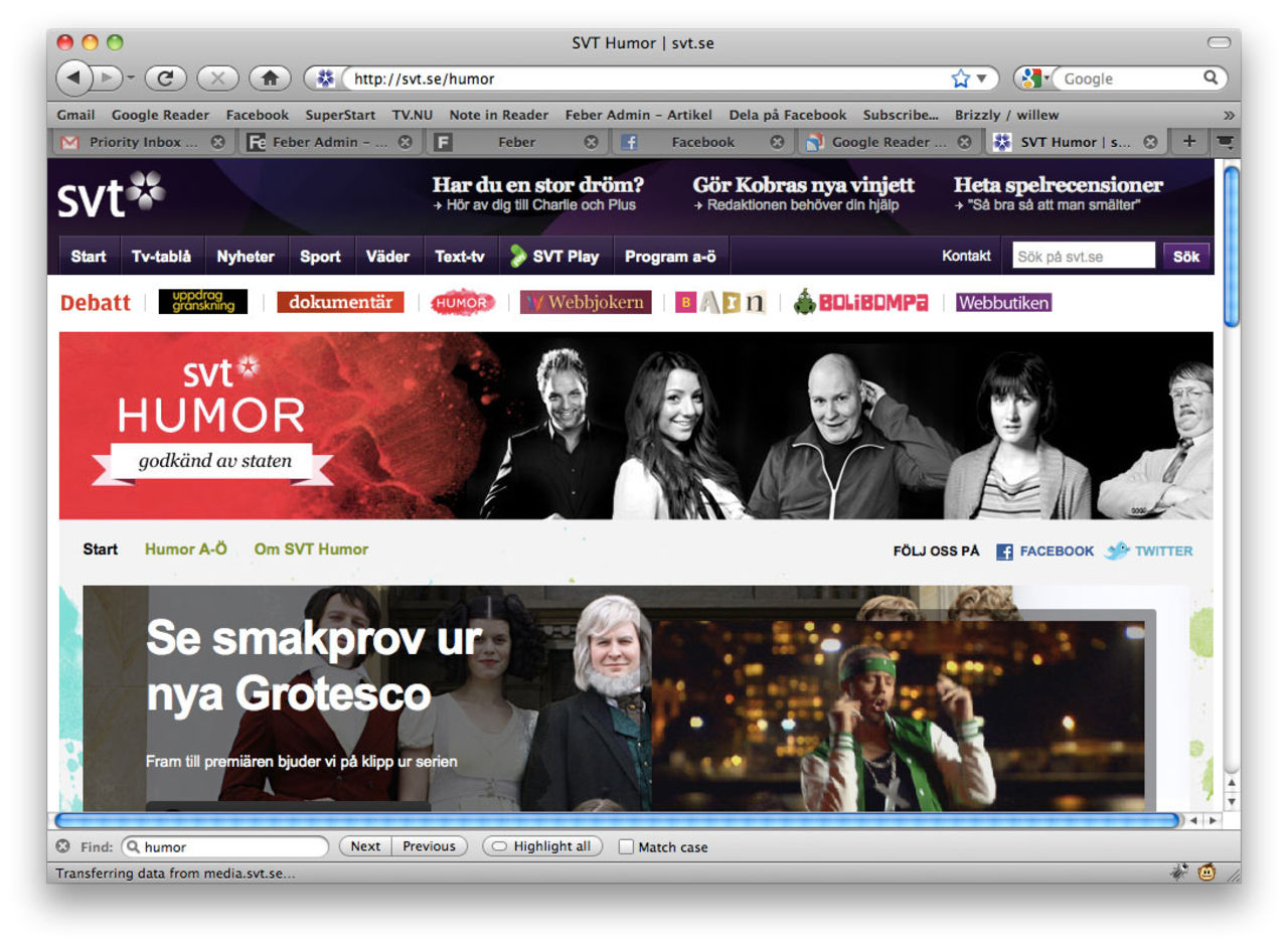 SVT lanserar humor-sajt