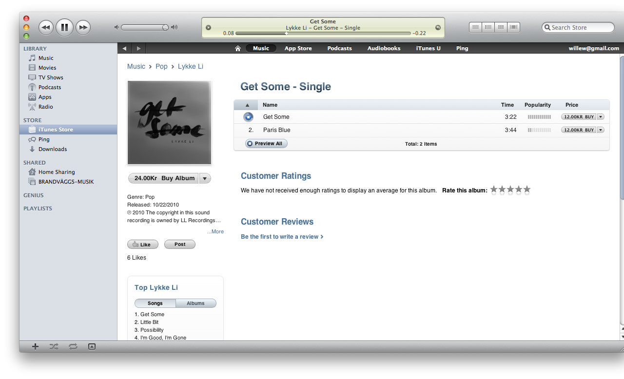 Längre förhandslyssning i iTunes