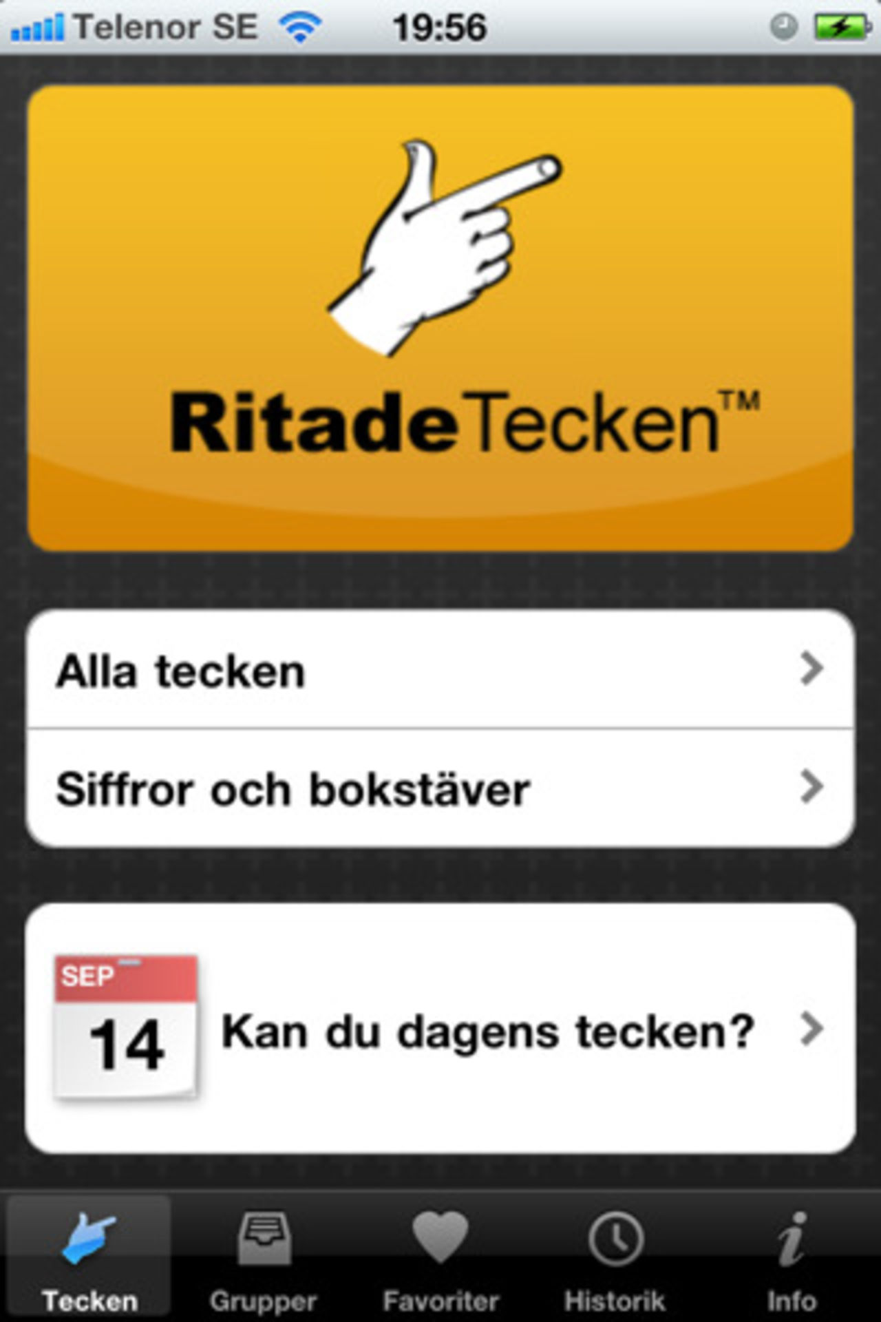 Svensk teckenspråks-app till iPhone