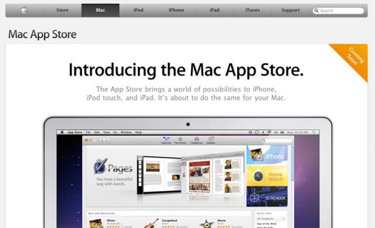 Apple tar nu emot program för Mac App Store