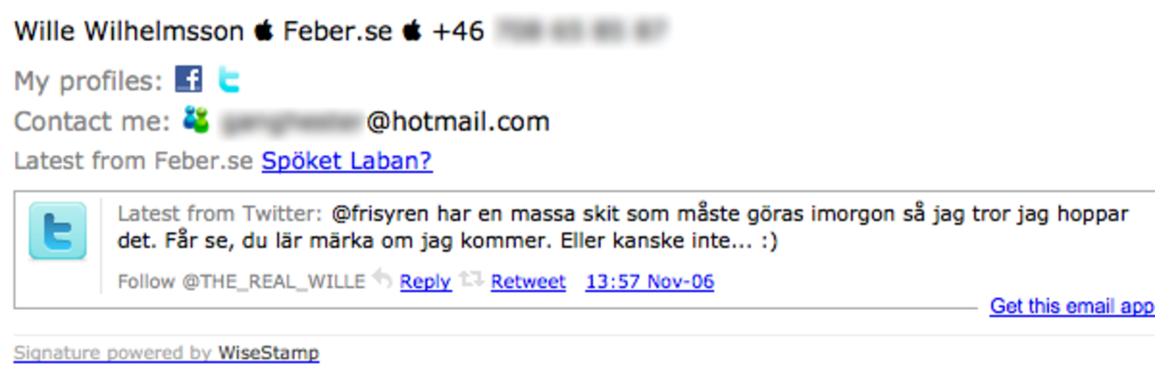 Fixa en schysst epost-signatur med WiseStamp