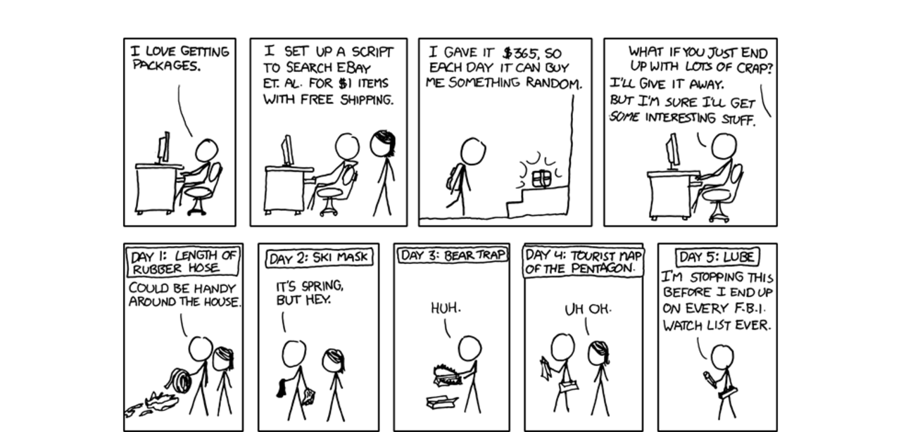 Student skriver program som köper presenter åt honom