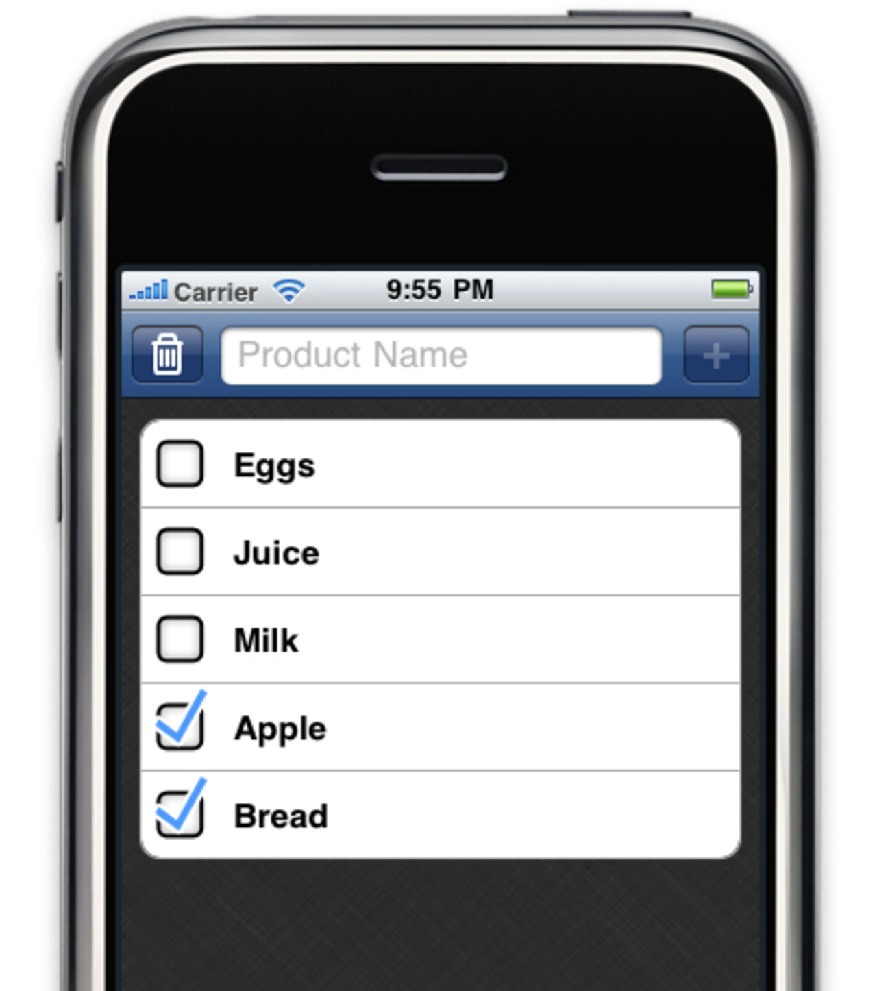 Light List - enkel inköpsliste-app till iPhone
