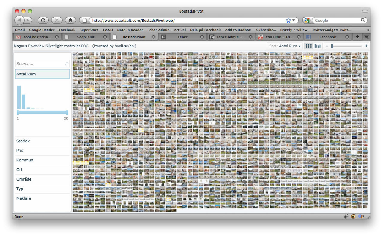 Cool sökmotor för bostäder