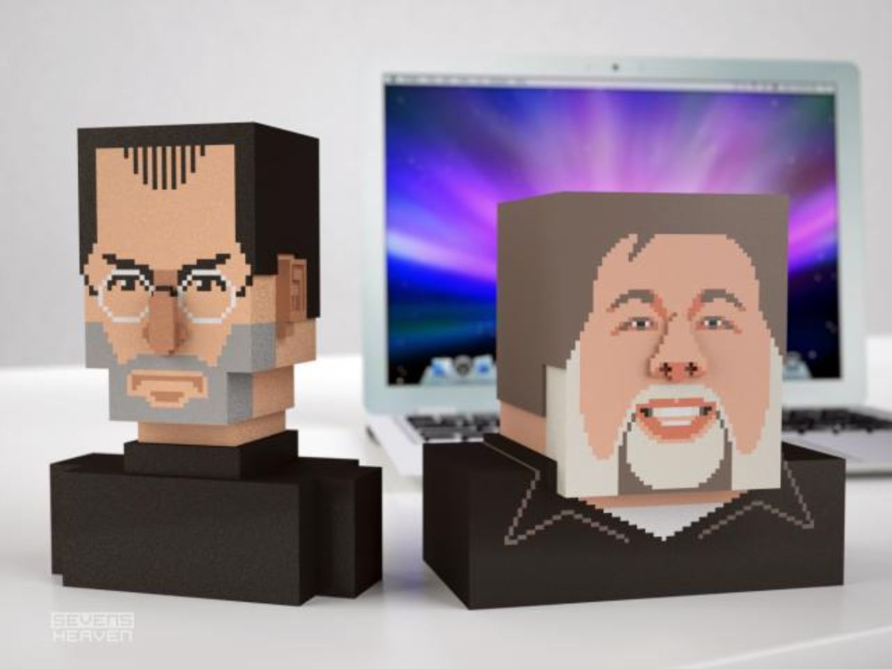 Steve Jobs- och Steve Wozniak-byst