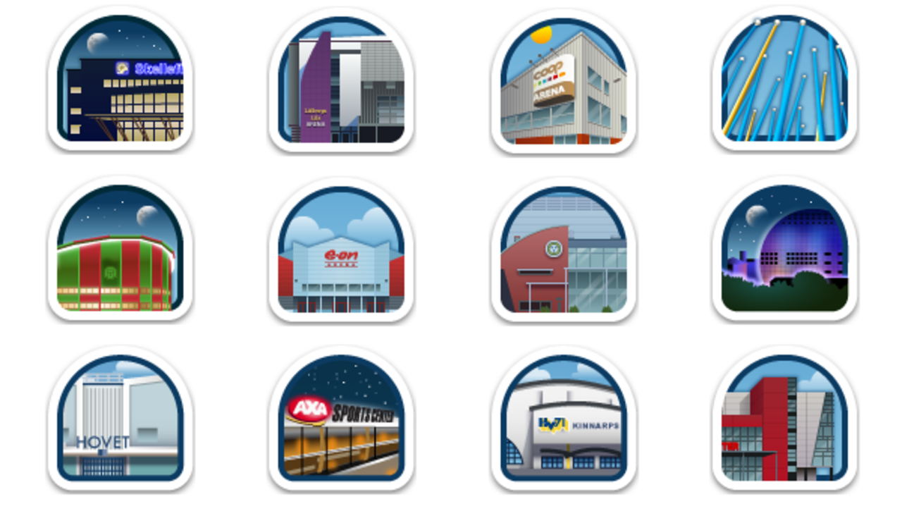 Checka in på svenska hockey-arenor med Gowalla