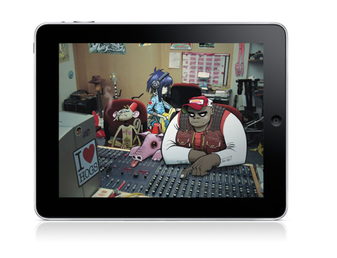 Gorillaz har spelat in sitt kommande album på en iPad