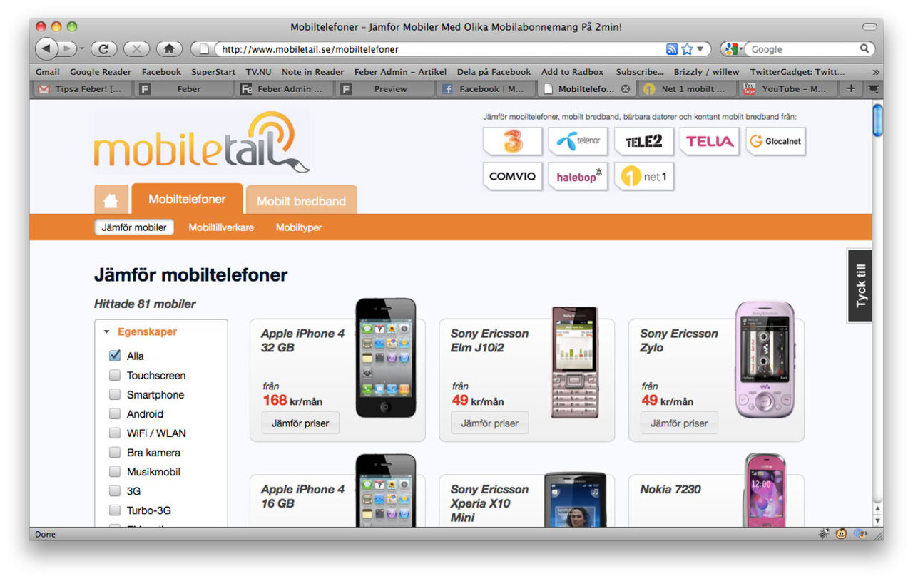 MobileTail hittar bästa abonnemanget